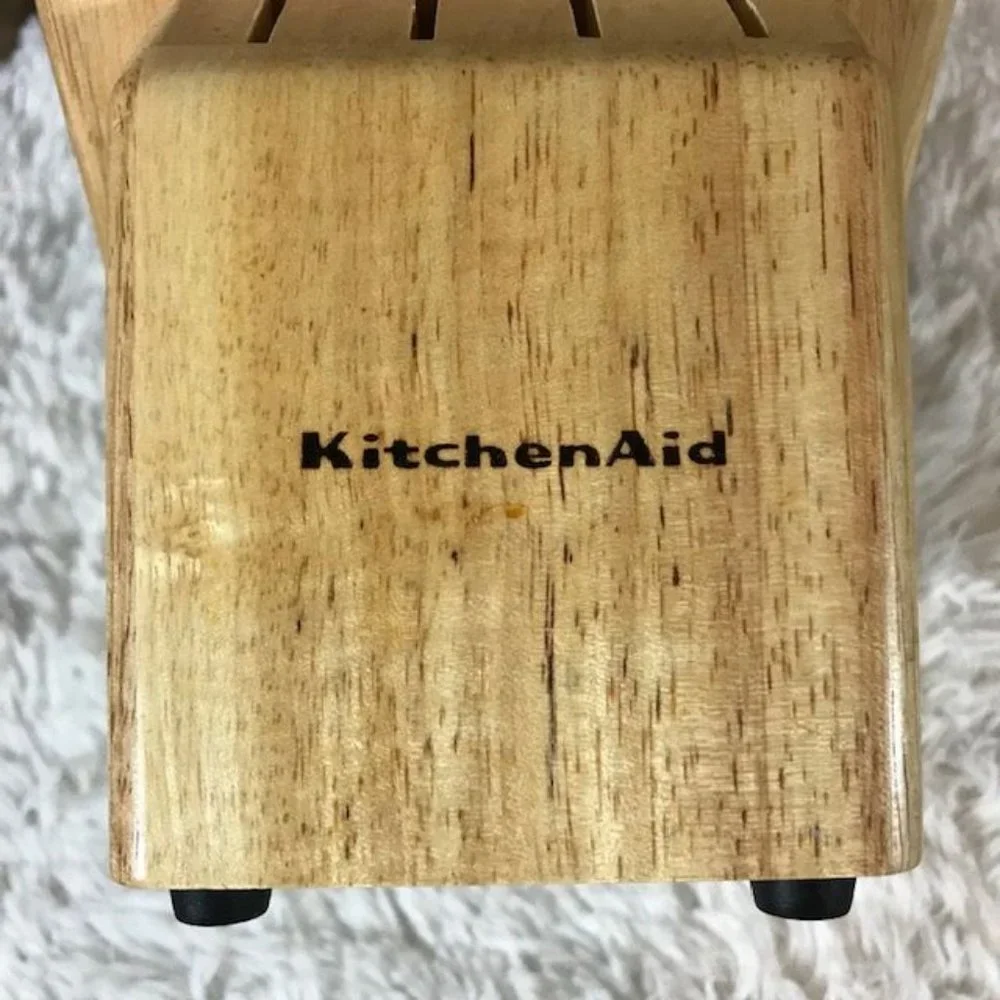 NWOT Kitchenaid Wood Knife Block